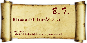 Bindseid Terézia névjegykártya